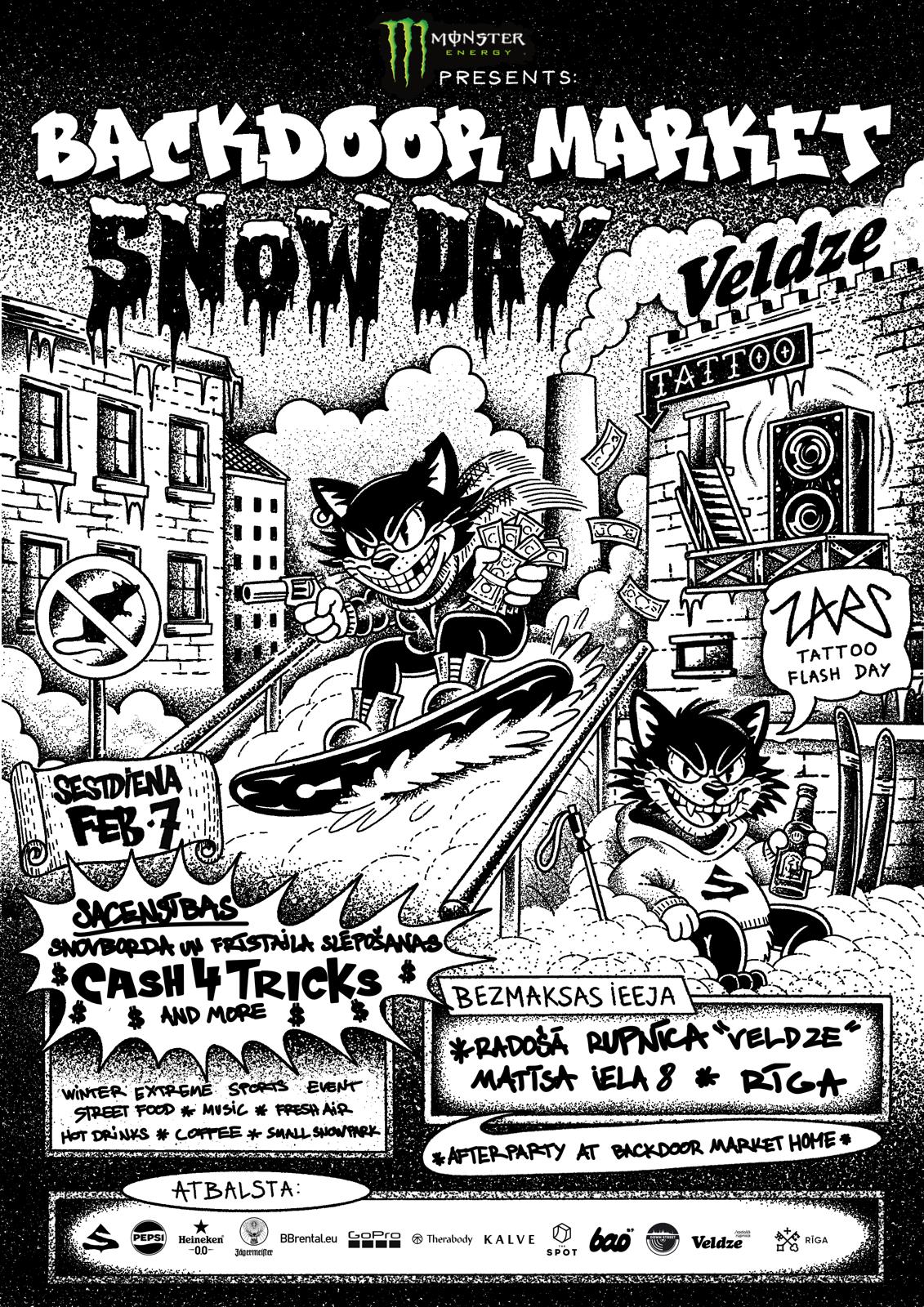 Rīgas centrā uz vienu dienu taps sniega parks (bez maksas)